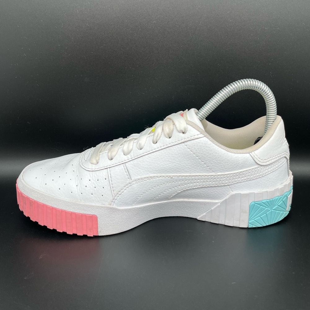 Puma White Sneakers with Pink, Yellow, and Blue Accents - Picture 8 of 10